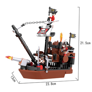 COGO-bloques de construcción de <span class=keywords><strong>Barco</strong></span> <span class=keywords><strong>Pirata</strong></span> <span class=keywords><strong>para</strong></span> niños, juguete educativo, rompecabezas, piezas de bloques de construcción, partículas pequeñas, 3118 - Product Image 4