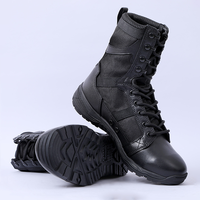 Bottes tactiques légères en cuir respirant, imperméables, résistantes aux perforations, légères, printemps, été, automne