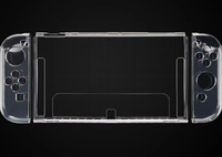 Étui de protection transparent en plastique souple TPU pour manettes Joy-Con OLED