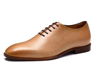 Nuevo Modelo 2025, Zapatos de Hombre con Punta en Pico, Cordones, Impermeables, Transpirables, Antideslizantes, de Cuero Vacuno, Diseño de Lujo Brillante - Product Image 5