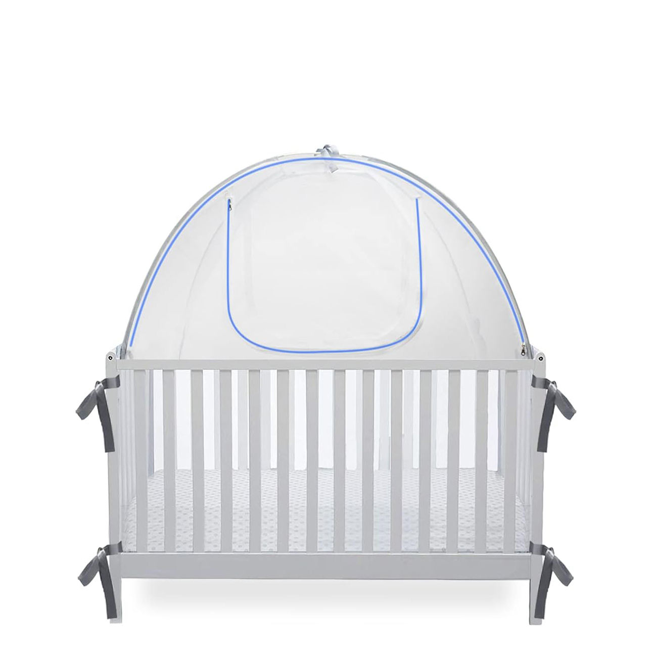 Crib Tent Crib Safety Tent For Toddler Girls-See Through Mesh Crib