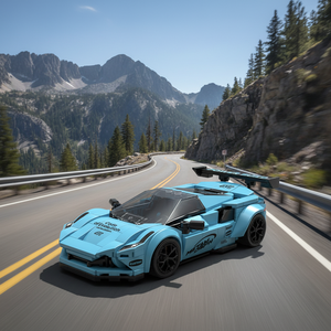 نموذج سيارة سباق بلاستيكية PB8856 بمقياس 1:32 للتجميع والديكور، هدية للأطفال، متوفرة للبيع بالجملة عبر الحدود - Product Image 6