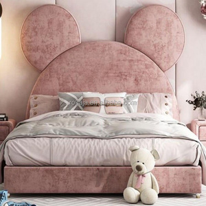 Popolare coniglietto grandi orecchie per bambini letto moderno carino <span class=keywords><strong>principessa</strong></span> ragazze letto di alta qualità camera da letto singolo e doppio tessuto adorabile letto per bambini - Product Image 2