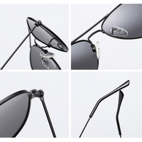 Lunettes de soleil polarisées pour enfants, style pilote classique, protection UV400, confortables, à monture complète, à la mode, pour garçons et filles
