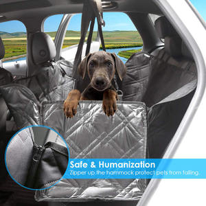 Hamaca lavable para perros, cubierta de asiento para mascotas con ventana Visual, impermeable, para asiento trasero, con bolsillos de almacenamiento - Product Image 4