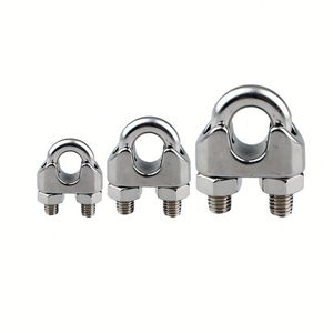 Abrazadera de Cable de Acero Galvanizado de Alta Resistencia DIN741, Perno en U de Acero Maleable para Herrajes de Aparejos y Uso en Montajes - Product Image 1