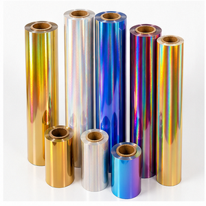 <span class=keywords><strong>Feuille</strong></span> <span class=keywords><strong>de</strong></span> film holographique dichroïque arc-en-ciel en PET pour l'emballage <span class=keywords><strong>de</strong></span> boîtes cadeaux - Product Image 3