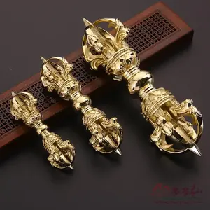 Tibetan Buddhist instruments/five arms diamond tantric instruments Brass pure hand anti Devil pestle /gifts for Guru