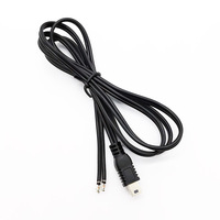 Cable USB 2.0 Mini de 1.5M Personalizado, Negro, Conector Tipo B de 5 Pines para Cámara, Mini B Macho a Extremo Abierto