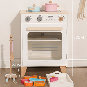 <span class=keywords><strong>Cucina</strong></span> Giocattolo per Bambini Set Combinato in Legno Bianco con Forno Frigorifero e Lavatrice Gioco di Ruolo - Product Image 4