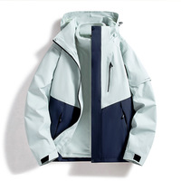 Combinaison de montagne d'hiver pour femme, trois en un, imperméable, coupe-vent, fermeture éclair, doublure polaire amovible