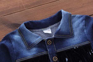 Vêtements pour bébé garçon de style cowboy en gros, ensemble de vêtements pour bébé garçon à la mode, jeans décontractés pour garçons, costumes en denim, ensembles de 3 pièces - Product Image 5