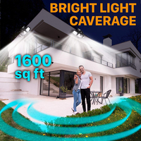 Applique murale solaire Led imperméable avec détecteur de mouvement, luminaire d'extérieur, idéal pour un jardin ou une rue, nouveau modèle