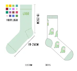 Custom Crew Socks High Quality Women Crew Socks With Logo Custom Design Athletic Socks