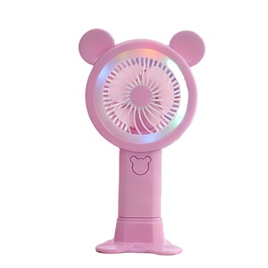 Heiß begehrter, farbenfroher Tischventilator mit Beleuchtung, Mini-Akku-Handventilator, tragbarer Mini-Ventilator mit Handyhalterung - Product Image 1