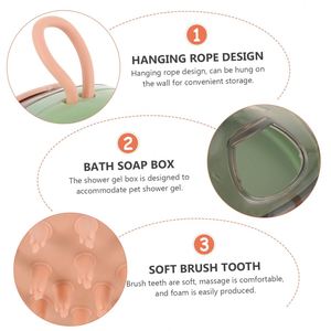 Nuevo Producto 2023, Cepillo de Baño para Perros y Gatos de Alta Calidad, Cepillo para Aseo de Mascotas, Masajeador para Cachorros, Limpiador de Pelo y Pelaje, Dispensador de Champú Suave - Product Image 6