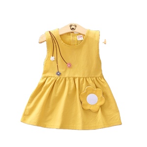 Vêtements pour enfants, dernières tendances en matière de vêtements pour bébés, robes pour petites filles, ensembles de robes pour filles avec décorations florales - Product Image 1