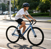 Vélo de montagne en alliage d'aluminium - Vélo de course à guidon haut pour adultes et étudiants, vélo de banlieue pour la pratique du VTT