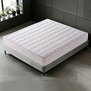 Colchón King/Queen Size con resortes independientes silenciosos, cubierta duradera y ecológica de tela de lino, cómodo y respetuoso con el medio ambiente. - Product Image 1