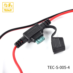 ขั้วต่อทองแดง28Awg ขั้วต่อ DC 1500มม. สีแดงสีดำที่แตกต่างขั้ว1A ตัวยึดฟิวส์5.5X2 1 Pro สายไฟเทียมพีวีซี - Product Image 4