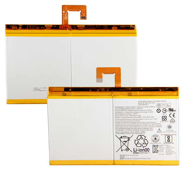 High Quality 7000mAh Tablet Pc Battery L16D2P31 for LENOVO TAB 4 10 REL PLUS TB-X304L X304F Notebook Batteries