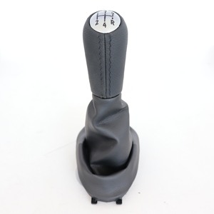 Poignée de levier de vitesse en cuir noir pour voiture Renault, couvercle de levier de vitesse pour Koleos, conception ergonomique DZ12 Q1-3 K2 - Product Image 2
