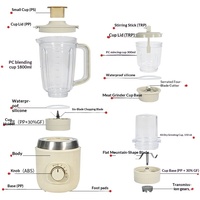 3-in-1 Multifunctionele Elektrische 800W 3-Snelheden Fruit- en Groentenblender Sapcentrifuge Voedselverwerker Hakselaar Vleesmolen Plastic