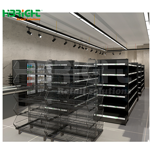 Australia Custom Supermarket Equipment Modern Single-Sided 3D Store Design Gondola Shelf Checkout Cash <strong>Counter</strong> Refrigeration - Product Image 4