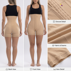 Faja Moldeadora Colombiana de Cintura Alta con Control de Abdomen y Levantamiento de Glúteos, 6 Varillas de Acero y Cierre en la Entrepierna - Product Image 2