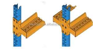 מערכת מדפים לתעשייה כבדה, פלדה, בעלת תקן GS, ציפוי אבקה בצפיפות גבוהה, מדפי אחסון, מדפי משטחים, רב מכר - Product Image 2