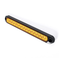 Feu arrière de frein de remorque à 15 LED Barre d'arrêt et de virage Feux arrière Bande de frein étanche Lumière rouge pour bateau camion RV UTV ATV