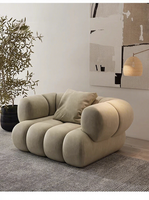 Canapé de bureau moderne trois places avec revêtement en tissu, mobilier multifonctionnel et peu encombrant pour salon et appartement, design simple