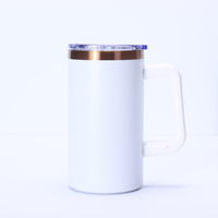 Gobelet isotherme classique en acier inoxydable 304 avec revêtement en poudre, 20 oz, placage cuivre, sans BPA, gravure au laser, cadeau
