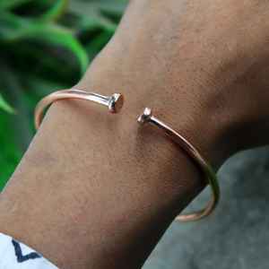 All Wear's Unisex Hammered Copper Bangle Handcrafted Metal Crafts <b>Cute</b> New Arrival Best Price Gift for Fashion <b>Bracelets</b> Bangles - Product Image 2