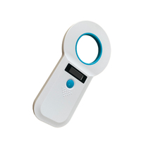 Lecteur de micro-puces RFID portable 134,2 kHz FDX-B ISO11784/85 avec écran OLED, scanner de balises EMID pour animaux/chiens, en ABS, pour identification de chats et chiens