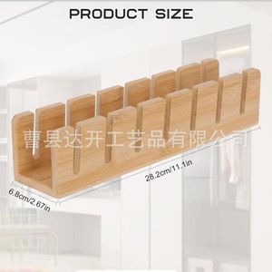 Wooden Baseball Cap Storage Rack Multi Compartment <b>Hat</b> Organizer Desktop <b>Standing</b> Type For Wardrobe Sun <b>Hat</b> Display - Product Image 2