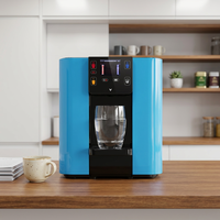 Distributeur d'eau électrique de comptoir POU avec réservoir en acier inoxydable 304, en plastique, OEM, vert, scellé, pour usage domestique, hôtelier, bureautique, restaurant, camping-car, chaud et froid
