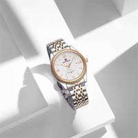 NAVIFORCE 9226 Montres pour hommes à quartz, bracelet en acier inoxydable, design classique orné, nouvelle collection, qualité supérieure, vente en gros directe usine, en stock