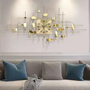 55x90cm Nordic Light Luxury Wall Clock Living Room Household Creative Silent Wall Watch Decoration Hanging Clock