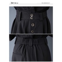 Nouvelle Collection 2026 – Jupe-culotte asymétrique drapée style Yamamoto pour femme, coupe large, avec boucle de ceinture et bouton, longueur cheville