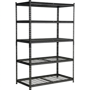 Étagère de rangement industrielle réglable sans boulons en acier inoxydable robuste à 4 niveaux, surface galvanisée de 4 mm d'épaisseur, personnalisable - Product Image 1