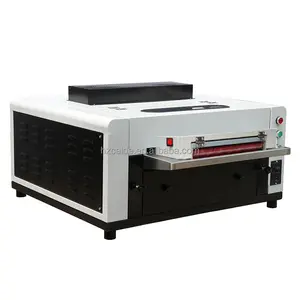 desktop 350mm 14inch laser printed paper digital uv coating machine varnish