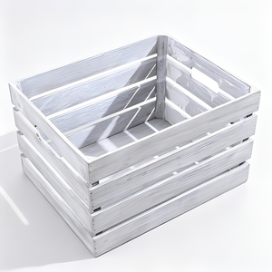 Decorazione Rustica Fatta a Mano, Cassette in <span class=keywords><strong>Legno</strong></span> Bianco Lavato di Alta Qualità, Vassoio di Servizio in <span class=keywords><strong>Legno</strong></span>, Contenitore in <span class=keywords><strong>Legno</strong></span> - Product Image 4
