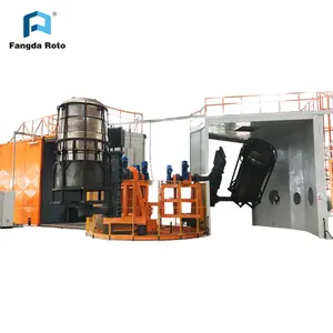 5000L plastic container rotomolding machine oven rotomolding machine 3arms
