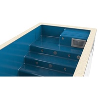 Piscine hors sol en conteneur de 9,2 m avec contre-courant, piscine modulaire intégrée en fibre de verre de 30 pieds pour projets haut de gamme