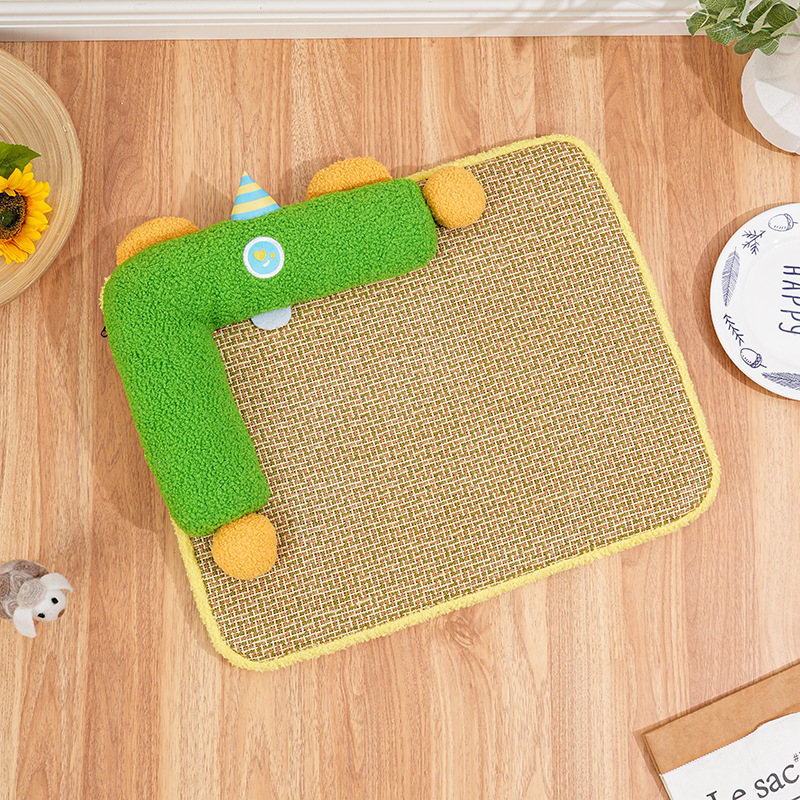 Grass green - L-shaped pillow and mat