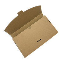 Petit carré ondulé papier carton dossiers boîte gaufrage UV pour emballage sous-vêtements chaussettes culotte T-Shirt autres petits produits