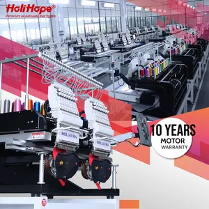 10 שנות אחריות צורת HOLIHOPE HOLIAUMA מכונת רקמה כובע כפול ראש ממוחשב טוב יותר ממכונת רקמה אח