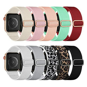 Correa elástica <span class=keywords><strong>de</strong></span> nailon para Apple Watch, ajustable, trenzada, tipo Solo Loop, para las series 11, 10, 9, <span class=keywords><strong>8</strong></span>, 7, SE, Ultra 2, 38 mm, 49 mm - Product Image 3