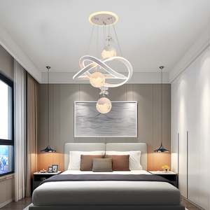 Moderne Simple Restaurant Lustre Net Rouge Salle À Manger Avancée Nouveau Design Transfrontalier Spécial Taille Moyenne Métal Pendentif Lumière - Product Image 1